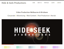Tablet Screenshot of hideandseek.com.au